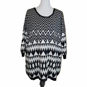 Fever XL oversized‎ Chevron print sweater